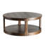 Transitional Style 1pc Coffee Table Espresso Finish Lower Shelf Caster Living Room Furniture