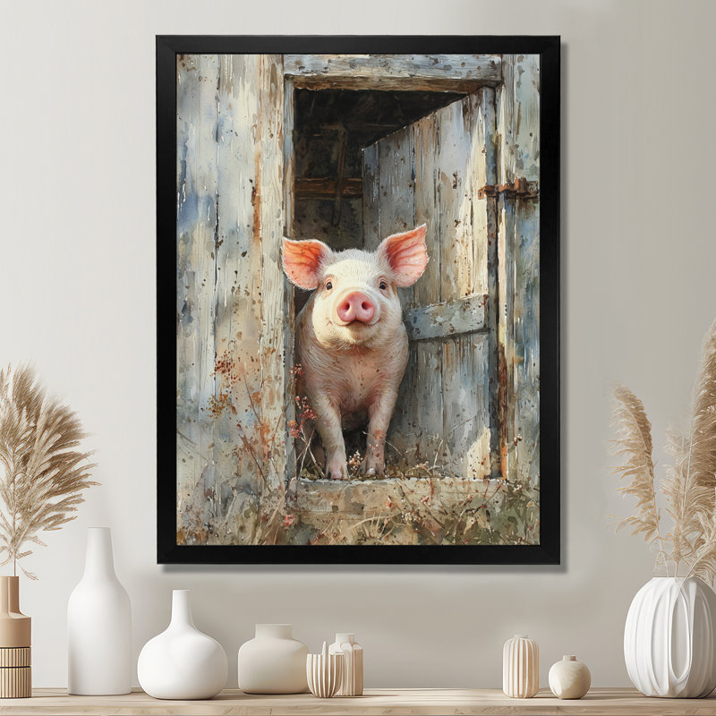 Donia - animaux, impressions sur toile, Noir, noir, noir, noir, H 20 po x l 12 po, Reproduction encadrée d'une seule photo