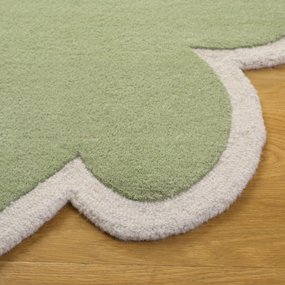Safavieh Kids 913 Cloud Hand Tufted Wool Solid Color Rug