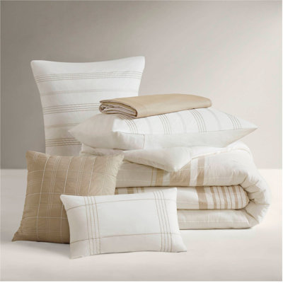 6-Piece Cotton Jacquard Oversized Comforter Set