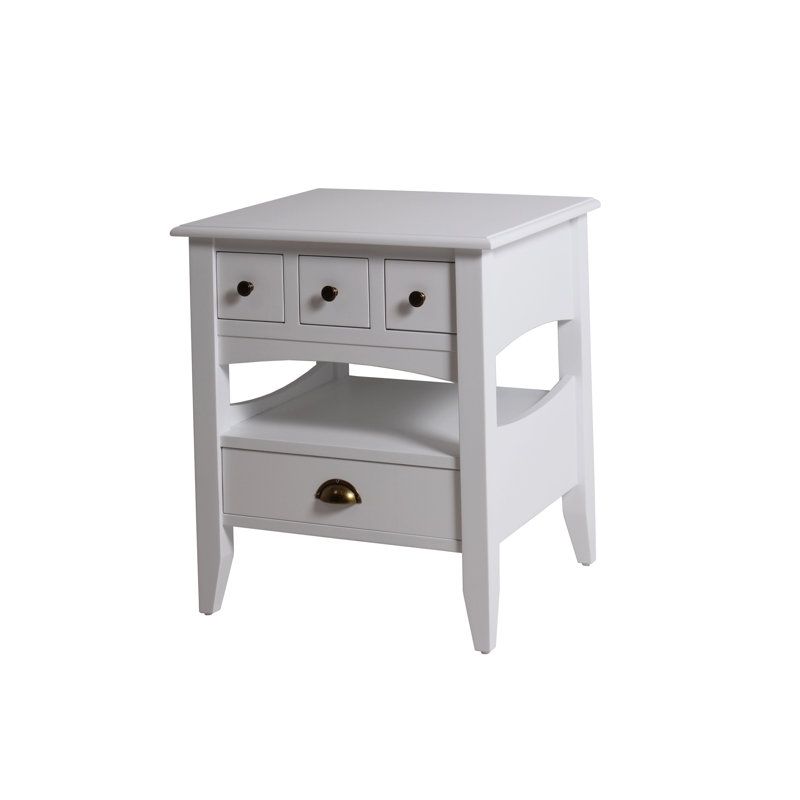 Autumn 55cm W Solid Wood Bedside Table