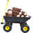 38.98'' H x 39.37'' W Utility Cart with Wheels