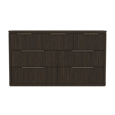  Sutton 7-Drawer Dresser in Dark Brown
