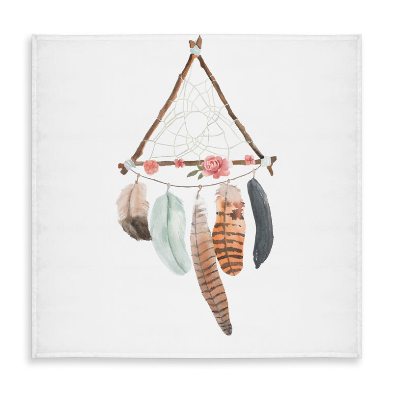 Bohemian Brown Tablecloth - Triangular Dream Catcher Design