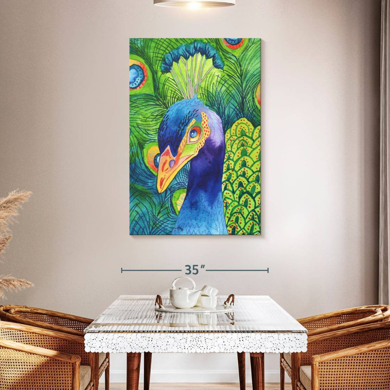 Brampt Perfect Peacock, 48" H x 32" W
