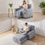 Fauteuil d'appoint convertible 3 en 1, fauteuil-lit multifonctionnel pour petits espaces-130168106
