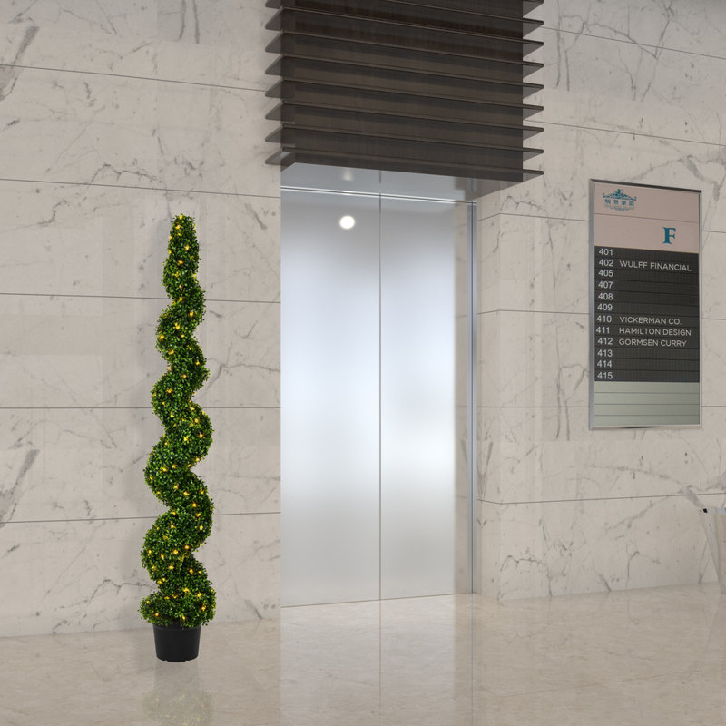 Topiaire 72 "en buis artificiel en pot