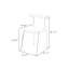 Chaise d'appoint moderne à dossier solide orange (ensemble de 2)-2122335184