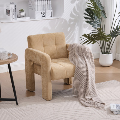Fauteuil rembourré confortable de style nordique avec fauteuil rembourré confortable moderne, minimaliste, salon, chambre à coucher et bureau