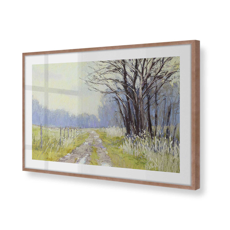 «Springtime Awakening», impression encadrée sur papier par Carol Strock Wasson, Rose poudre, H 13 po x l 17 po x P 1,375 po