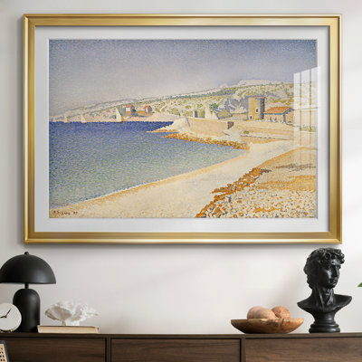 Cassis, Cap Lombard (Opus 196)-Paul Signac-Framed Print with Mat and glass-1889