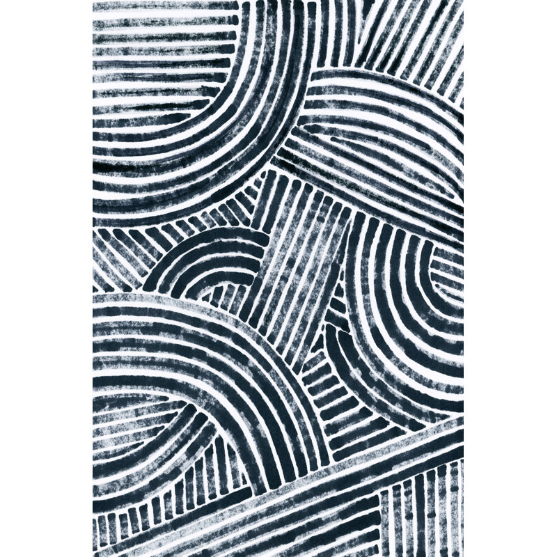 Pattern Maze In Ink I by June Erica Vess - No Frame Print on Canvas, 76cm H x 51cm W x 3.8cm D
