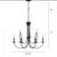 Lustre style chandelier 9 lumières Arunvir-391015176