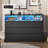 Jaynae 51.2 " W 6 - Drawer Dresser Chest of Drawers, Bedroom Dresser with 6 Drawers, Black-287015861