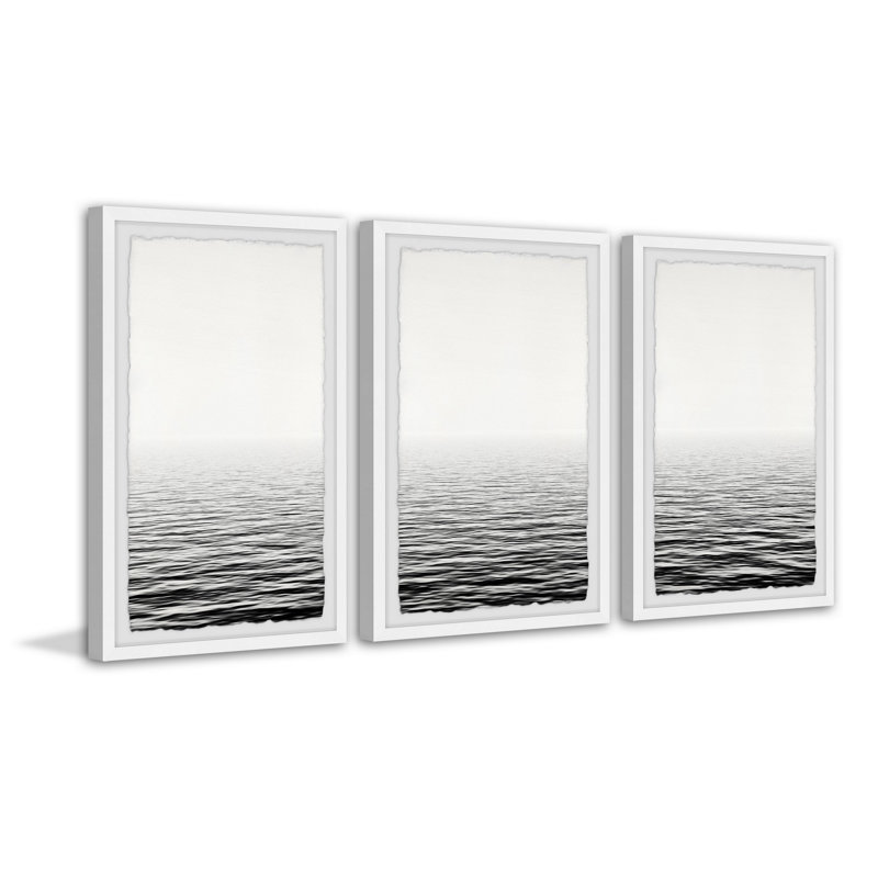 Shade of Sunset par Marmont Hill - Ensemble de 3 reproductions de cadres photo simples, H 36 po x l 24 po x P 1,5 po