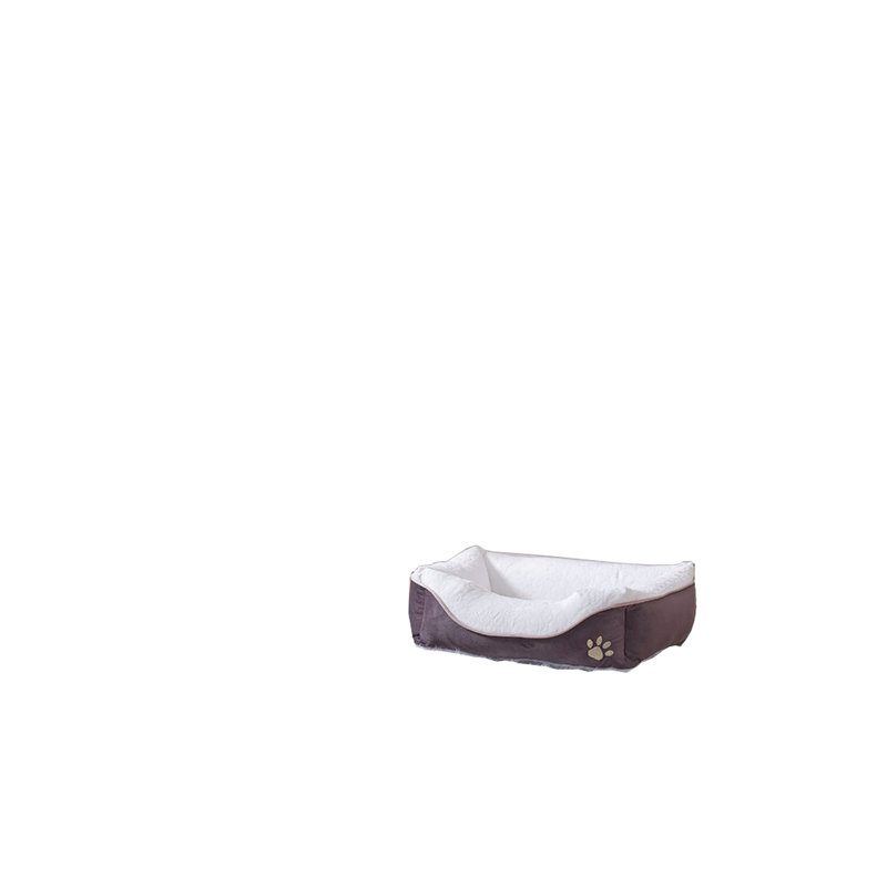 Lit confortable en mousse pour animaux de compagnie, anthracite, 19 x 13 7 pouces, pour chats de taille moyenne 13,24 7,12 po, surface nettoyable