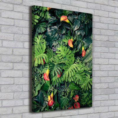 Tropical Plants - Wrapped Canvas Print