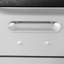 Armoire de rangement en métal avec roulettes - Garage, bureau, maison. Plateau surélevé, 4 tiroirs, zone verrouillable. . Noir / gris robuste pour bureau et H 34,12 po x l 29,13 po Roues, tablettes réglables.