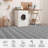 Modern Braided Printed Runner Rug Stain Resistant Carpet with Non-Slip Backing Low Pile Floor Cover Kitchen Hallway EntrywayBrown-1277300164