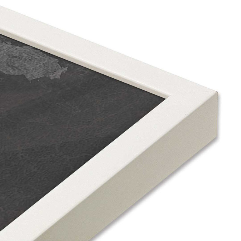 Impression sur bois «Silver Branch» par Dogwood, L 20 po x H 20 po, Impression encadrée, Blanc