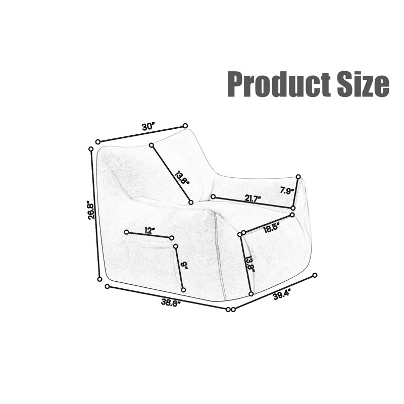 Fauteuil à billes, Fausse fourrure blanche