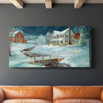 Winter Serenity - Stretched Canvas with Frame - Ready to Hang