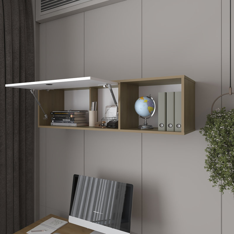 Armoire murale Tuckerman, blanc / macadamia
