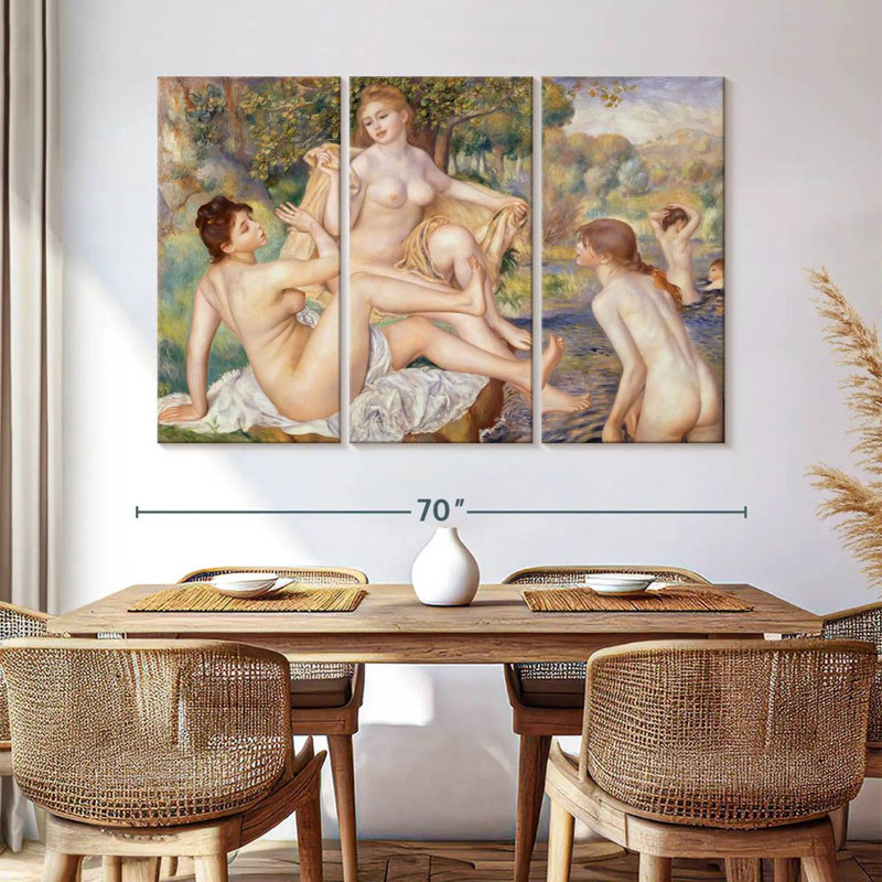 Leisha The Large Bathers, H 42 po x l 65 po