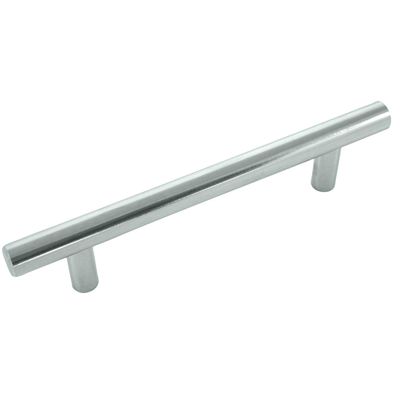 Poignée barre 4" centrée Melrose, Chrome poli