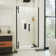 DreamLine Ascend 40-41 in. W x 72 in. H Frameless Pivot Shower Door