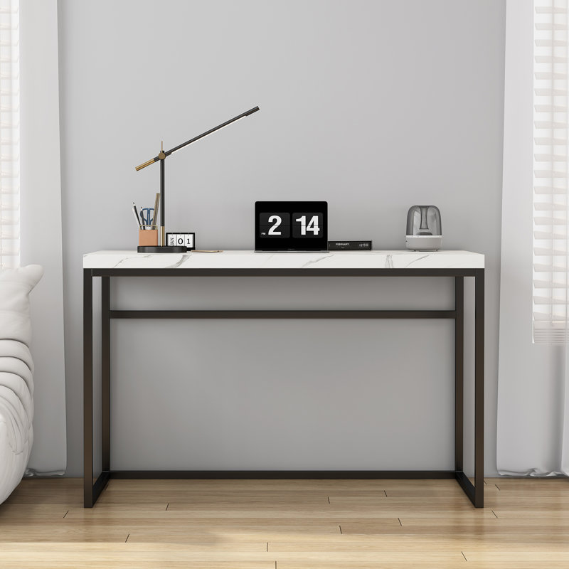 Bureau personnel, marbre, Blanc / Brun