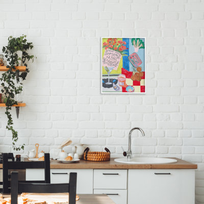 Giclée encadrée giclée de cuisine nature morte, design par Melissa Wang