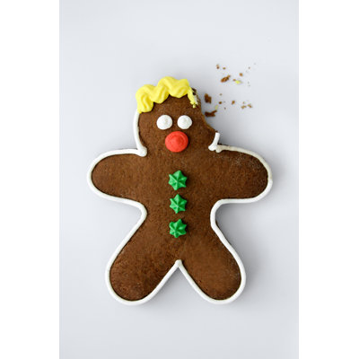 Gingerbread Man Cookie - Wrapped Canvas Print