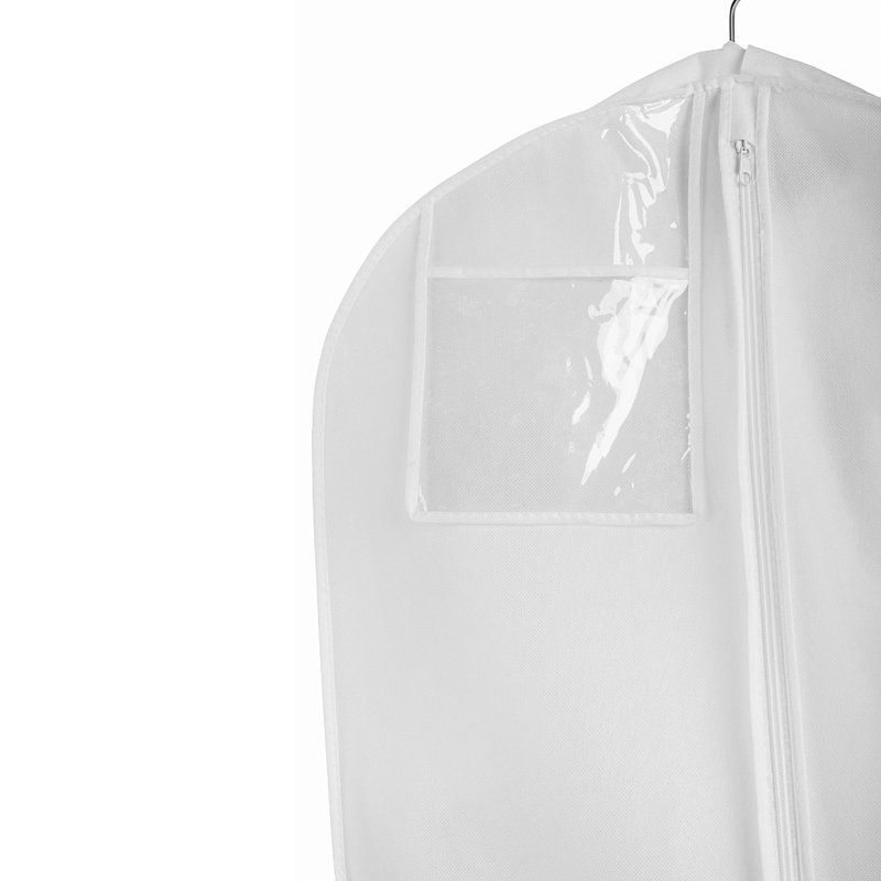 Sac à vêtements en tissu, H 72 po x l 24 po x P 20 po, Blanc