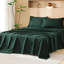 Ensemble d'édredon pour grand lit avec draps vert émeraude foncé Andency 7 pièces dans un sac Ensembles de literie complets avec édredon, draps, taies d'oreiller et taies décoratives-124612908-124612913
