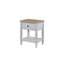 Table de chevet en bois de ciment et sable Dana Heights avec port USB