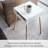 Yamazaki Home Tall Side Table With Storage Shelf, Rectangular Accent Bedside End Table, Steel + Wood-67082239