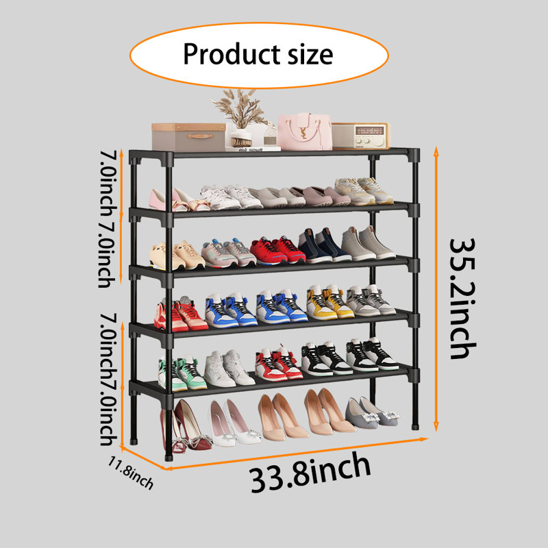 Range-chaussures sur pied à 5 niveaux