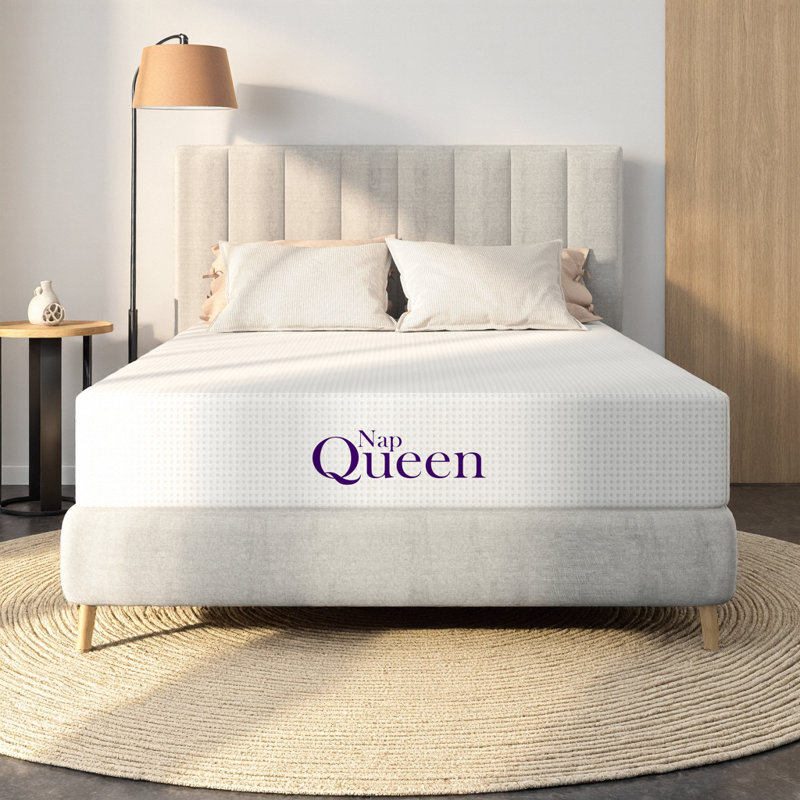LUMERIS Full Size 8 Inch Memory Foam Mattress with Charcoal Infusion & Silky Cover - Medium Firm Support for Stomach Sleepers, Roll-Packed in Box