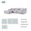 MIMO Oversized 2-Seat Modular Sectional Sofa-1961190370