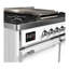 Majestic III Series 40 Inch Dual Fuel Range with 6 Sealed Burners, Griddle, in White (Natural Gas, Copper Trim)-1341391954-1341391963-1341391968