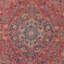 Tapis oriental en polyester tissé à la machine en rouge / bleu / beige Guzman-262548893