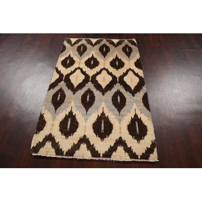One-of-a-Kind 3' X 4'10" New Age Wool Area Rug in