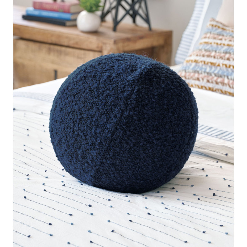 Coussin décoratif Marl Boucle, Indigo