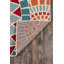 Tapis intérieur / extérieur à motif géométrique orange / rouge / gris Tram-1643191534