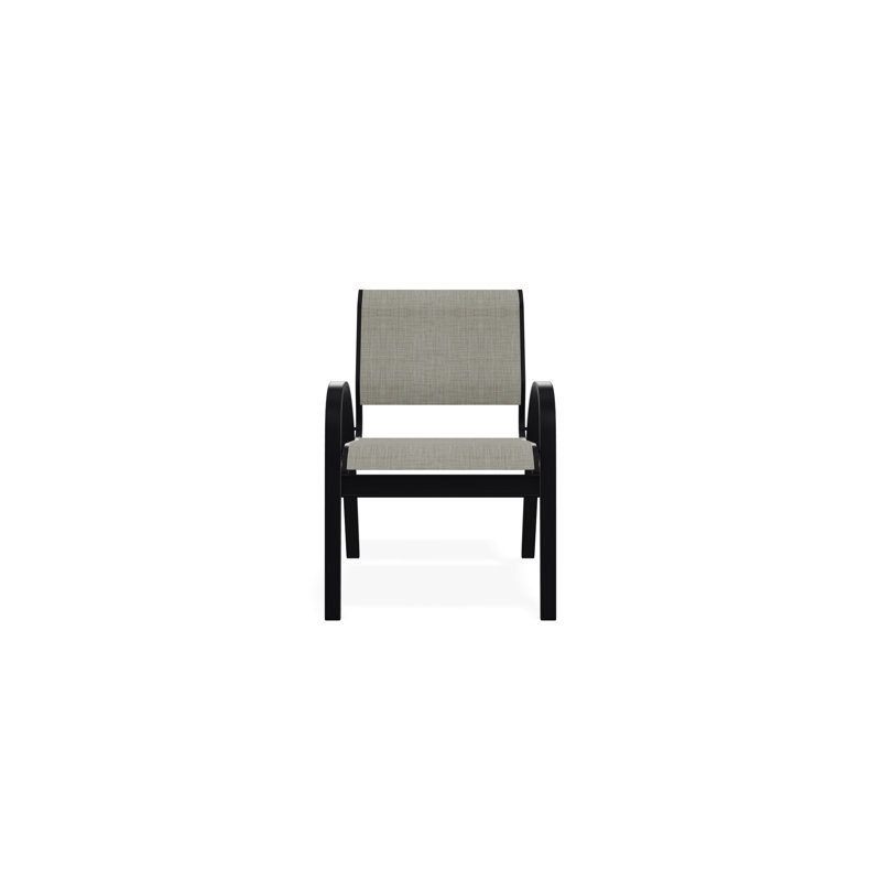 Aruba II Outdoor Dining Chair, Ella, Black