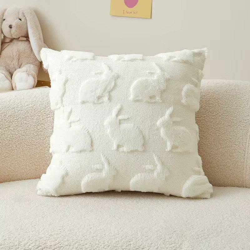 Easter Bunny Pillow, White