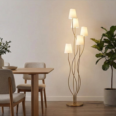 Domiziana 62.99'' Gold Novelty Floor Lamp