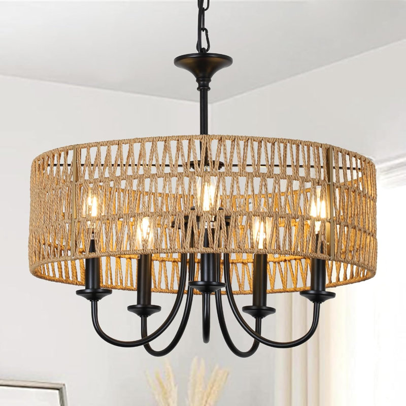 Sofiya 5 - Light Dimmable Geometric Chandelier