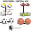 Support de basketball mural amovible à 8 niveaux